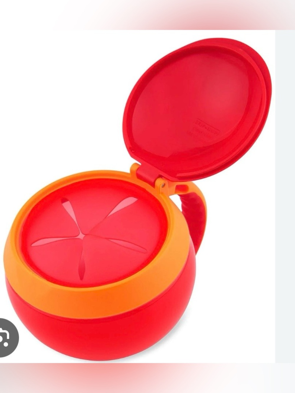 Elmo Character Snack Cup-Red & Orange - Picture 2 of 3